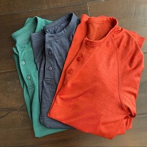 lululemon Henley Metal Vent Tech Long Sleeve (SM)